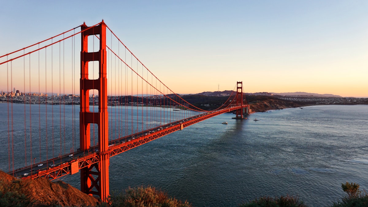 SFO at golden hour